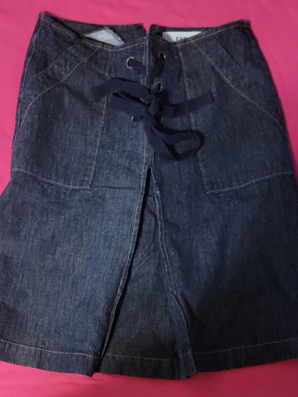 GAP Dark Blue Denim Skirt 8